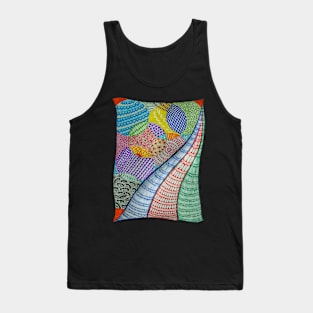 Zentangle art D:1 Tank Top